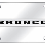 Ford Bronco 2020 Name License Plate - Chrome Logo - Official Licensed