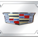 Cadillac 2014 Plate Kit - Chrome on Mirrored - Official Licensed