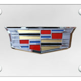 Cadillac 2014 License Plate - Chrome on White - Official Licensed