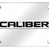 Dodge Caliber Name License Plate - Chrome on Mirrored - Official Licensed