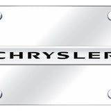 Chrysler Name License Plate - Chrome on Mirrored - Official Licensed
