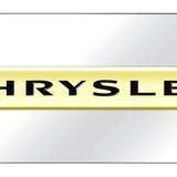 Chrysler Name Mini Plate - Gold on Mirrored - Official Licensed