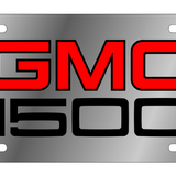 GMC 1500 - Stainless Steel License Plate - GMC 1500 Logo