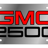 GMC 2500 - Stainless Steel License Plate - GMC 2500 Logo