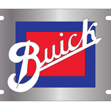 Buick - Stainless Steel License Plate - Retro Logo