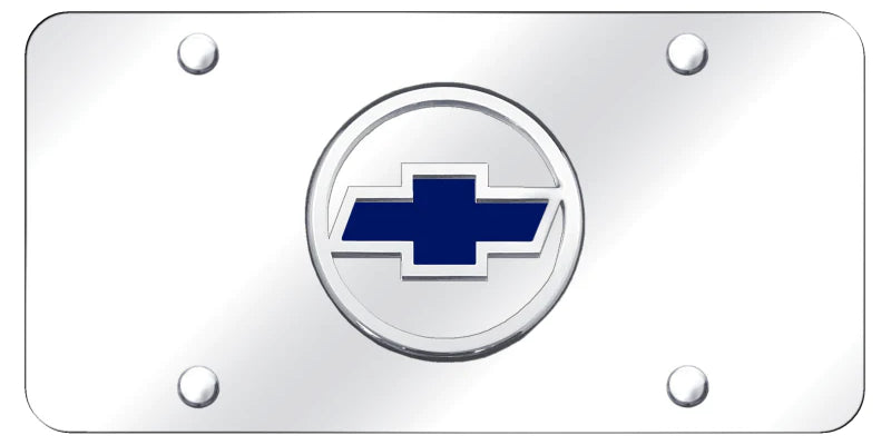 Chevrolet Circle (Blue Fill) License Plate - Official Licensed