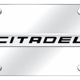 Dodge Citadel Name License Plate - Chrome on Mirrored - Official Licensed