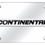 Lincoln Continental Name License Plate - Chrome on Mirrored - Official Licensed