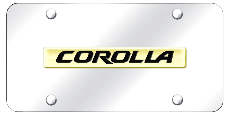 Toyota Corolla Name License Plate - Official Licensed
