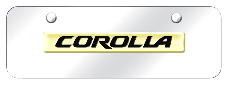 Toyota Corolla Name Mini Plate - Official Licensed