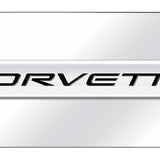 Chevrolet Corvette C5 Name Mini Plate - Chrome on Mirrored - Official Licensed