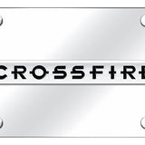 Chrysler Crossfire Name License Plate - Chrome on Mirrored - Official Licensed