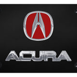 Dual Acura (Red Fill) License Plate - Official Licensed