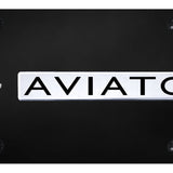 Dual Aviator Vert. (Black Fill) Plate - Official Licensed
