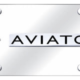 Dual Aviator Vert. (Black Fill) Plate - Official Licensed