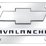 Dual Chevrolet Avalanche (New) License Plate - Official Licensed