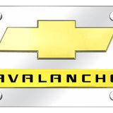 Dual Chevrolet Avalanche (New) License Plate - Official Licensed