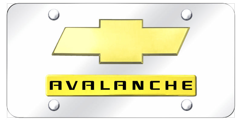 Dual Chevrolet Avalanche (New) License Plate - Official Licensed