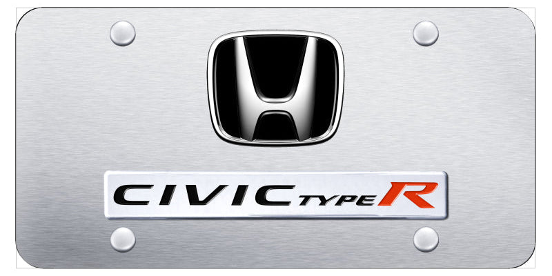 Dual Honda Civic Type R License Plate - Official Licensed