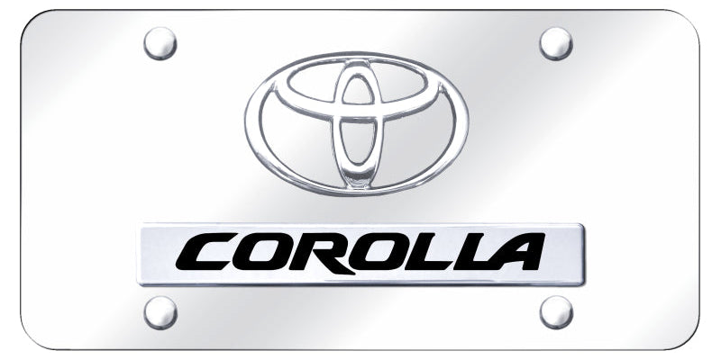 Dual Toyota Corolla License Plate - Official Licensed