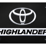 Dual Toyota Highlander License Plate - Official Licensed