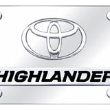 Dual Toyota Highlander License Plate - Official Licensed