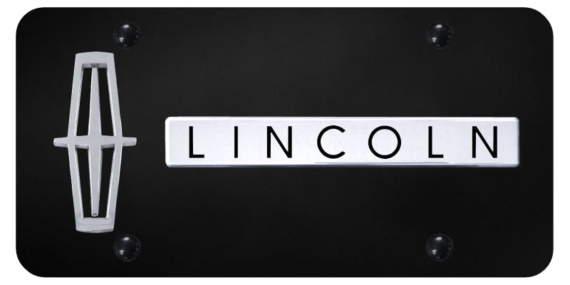 Dual Lincoln Vertical (Black Fill) Plate - Official Licensed