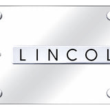 Dual Lincoln Vertical (Black Fill) Plate - Official Licensed