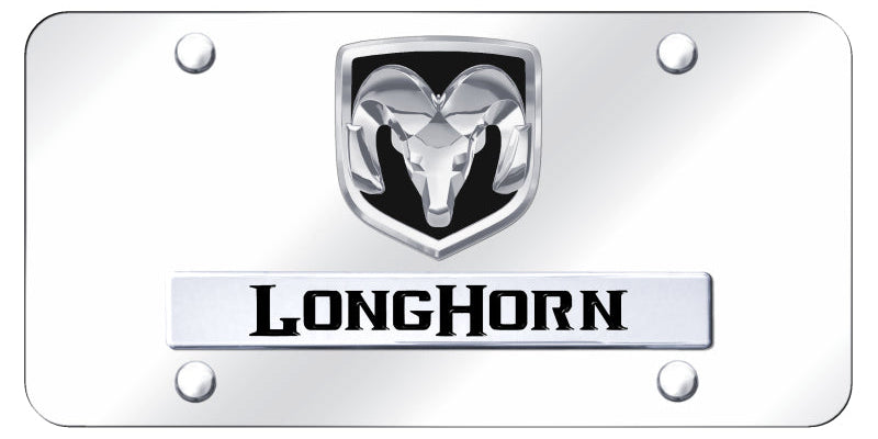 Dual RAM Longhorn License Plate - Official Licensed