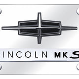 Dual Lincoln MKS License Plate - Chrome on Mirrored - Official Licensed