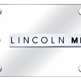 Dual Lincoln MKS (Verticle/Black Fill) Plate - Official Licensed