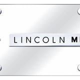 Dual Lincoln MKT (Verticle/Black Fill) Plate - Chrome on Mirrored - Official Licensed