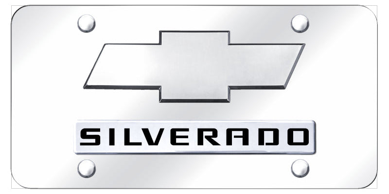 Dual Chevrolet Silverado (New) License Plate - Official Licensed