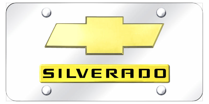 Dual Chevrolet Silverado (New) License Plate - Official Licensed