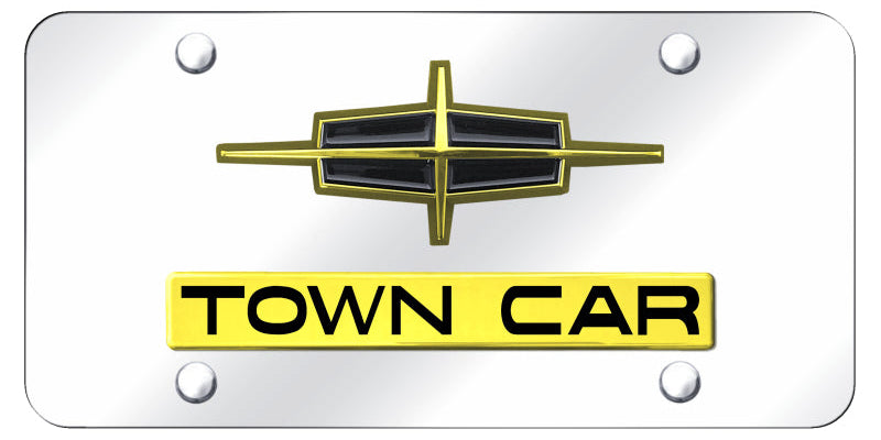 Dual Lincoln Town Car License Plate - Official Licensed