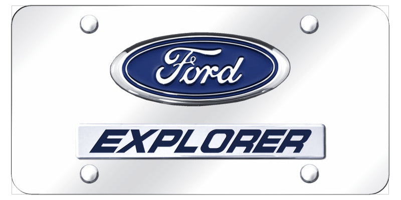 Dual Ford Explorer License Plate - Official Licensed