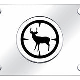 Deer Hunter License Plate - Chrome on Mirrored - Official Licensed