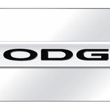 Dodge Name Mini Plate - Chrome on Mirrored - Official Licensed