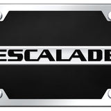 Cadillac Escalade Name Plate Kit - Chrome on Black - Official Licensed