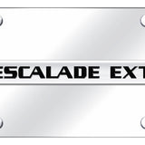 Cadillac Escalade EXT Name License Plate - Chrome on Mirrored - Official Licensed