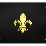 Fleur-De-Lis License Plate - Gold on Black - Official Licensed