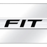 Honda Fit Name Mini Plate - Chrome on Mirrored - Official Licensed