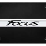 Ford Focus Name License Plate - Chrome on - Official Licensed