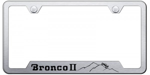 Ford Bronco II Mountain Cut-Out Frame - Laser Etched - Official Licensed