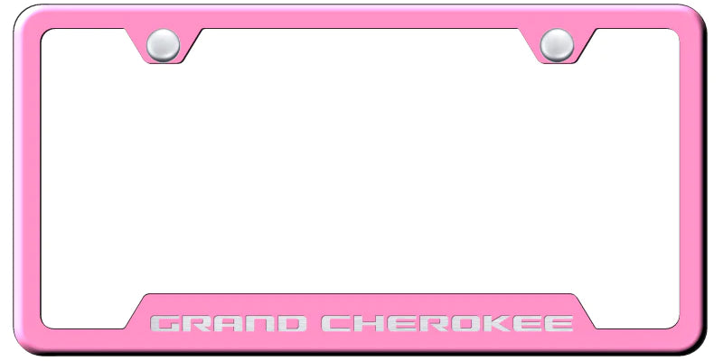 Jeep Grand Cherokee Cut-Out Frame - Laser Etched  - Official Licensed