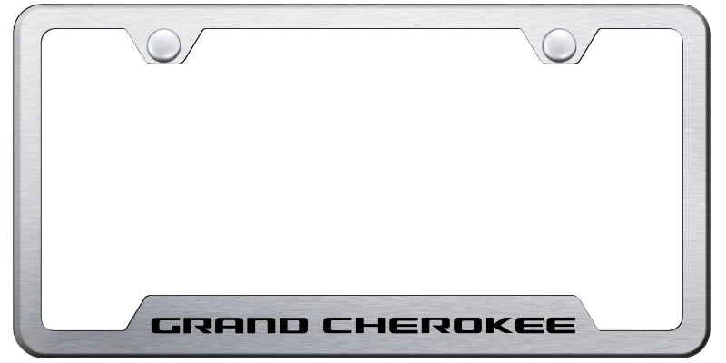 Jeep Grand Cherokee Cut-Out Frame - Laser Etched  - Official Licensed