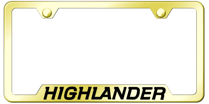 Toyota Highlander Cut-Out Frame - Laser Etched - Official Licensed