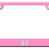 Honda (Logo Only) Cut-Out Frame - Laser Etched Pink - Official Licensed