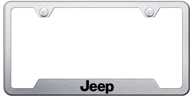 Jeep Cut-Out Frame - Laser Etched - Official Licensed