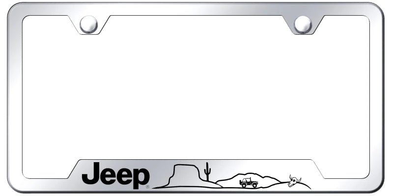 Jeep Desert Cut-Out Frame - Laser Etched - Official Licensed